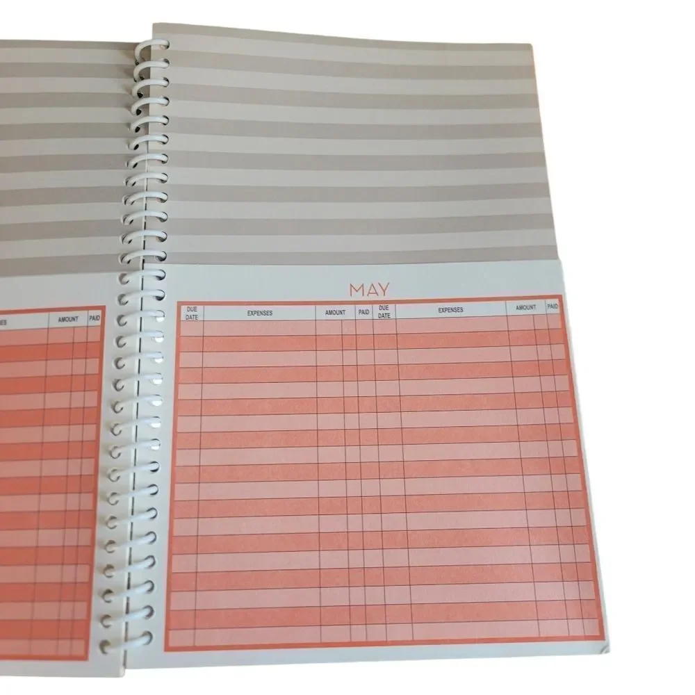 Yearly home finance / bill organizer